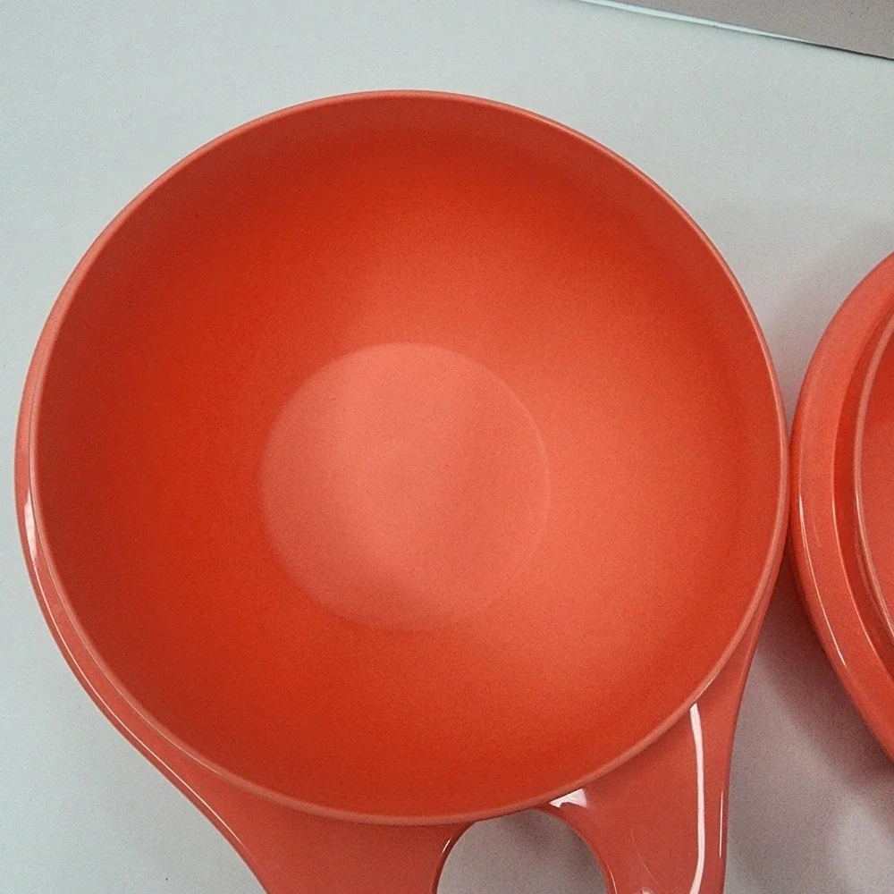 2 Tupperware Thatsa Bowls Extra Mini 2 1/2 Cups New 6809B-3 Coral Pink New